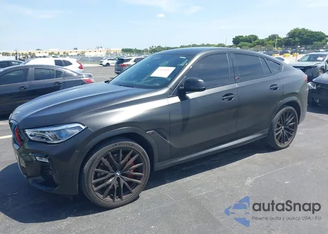 2021 BMW X6 M50I z USA, uszkodzony, nr VIN 5UXCY8C02M9E90282